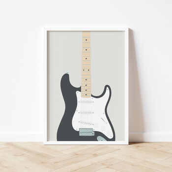 Stratocaster Guitar Print | Guitarist Music Poster, 9 of 11