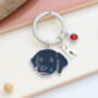 Personalised Black Labrador Retriever Keyring, thumbnail 3 of 11