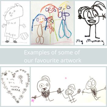Child’s Drawing Personalised Keyring, 3 of 5
