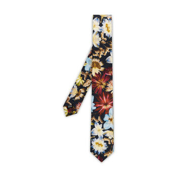 Kingscote Blue Floral Silk Tie, 5 of 5