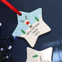 Happy Christmas Ceramic Star Decoration, thumbnail 4 of 5