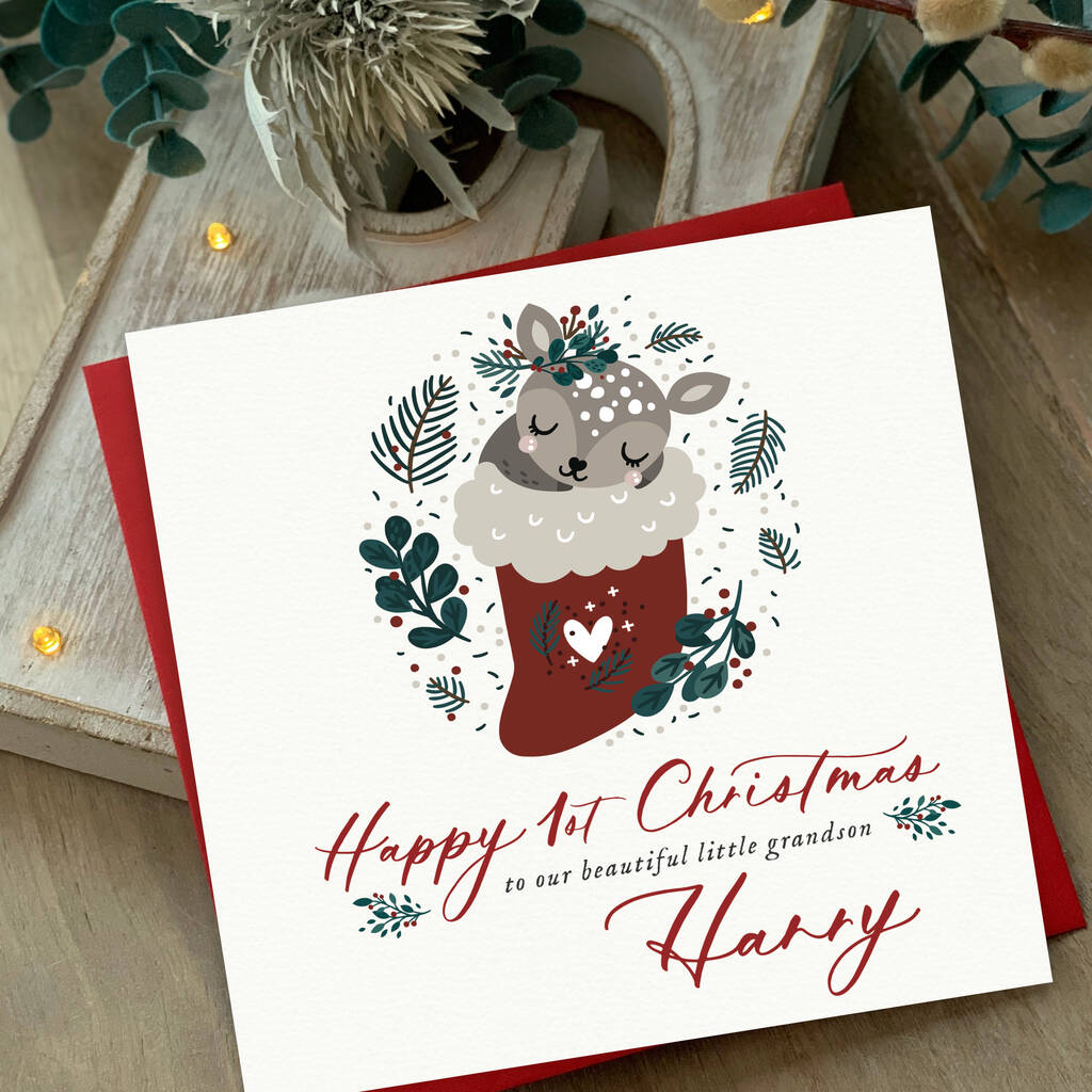 To Our Granddaughter First Christmas Card | My Avail Sd By Farrah &amp; Eve