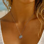 Dainty Silver Cluster Gemstone Necklace With Rainbow Gemstones, thumbnail 1 of 4