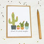 Personalised Dad Cactus Card, thumbnail 3 of 3