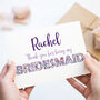 Thank You Bridesmaid Personalised Card, thumbnail 1 of 1