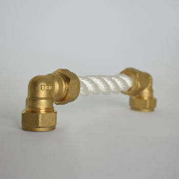 Brass Rope Pull, White, 3 of 3