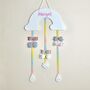 Personalised Rainbow And Cloud Hair Bow Holder White, thumbnail 4 of 8