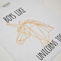 'Boys Like Unicorns Too' Boys T Shirt, thumbnail 5 of 6