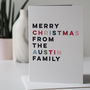 Personalised Family Christmas Card, thumbnail 1 of 2