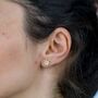 Stainless Steel Colourful Daisy Stud Earring, thumbnail 1 of 8
