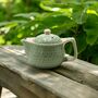 Small Retro Green Mosaic Herbal Teapot, thumbnail 1 of 3