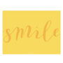 Mini Smile Greetings Card, thumbnail 3 of 5