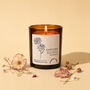 Birth Flower Birthday Gift Personalised Candle, thumbnail 1 of 12