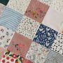 Memory Quilted Blanket, T Shirt Quilt, Baby Clothes Blanket, Cot Size Blanket, Keepsake Quilt, Travel Blankets Size, 1st Birthday Gift, thumbnail 2 of 11