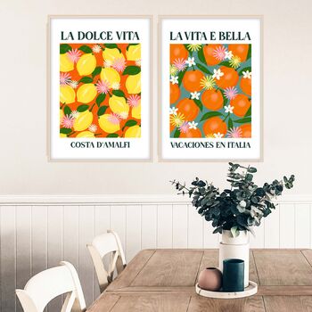 La Dolce Vita Citrus Fruit Posters, 4 of 8