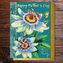 Mother's Day Passion Flower Card With Gold Detail, thumbnail 1 of 2
