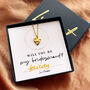 Will You Be My Bridesmaid Heart Necklace, thumbnail 7 of 10