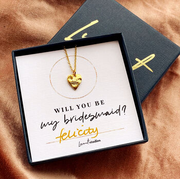 Will You Be My Bridesmaid Heart Necklace, 7 of 10