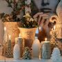 Pale Gold Christmas Pinecone Candle, thumbnail 1 of 3