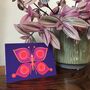 Butterfly Illustrated Card, Sustainable Paper, thumbnail 1 of 3