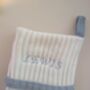 Personalised Pure Cashmere Cable Christmas Stocking, thumbnail 2 of 9