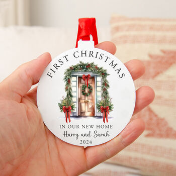 Personalised First Home Christmas Bauble Decoration, 2 of 8