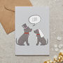 Staffie Wedding / Engagement Card, thumbnail 1 of 2