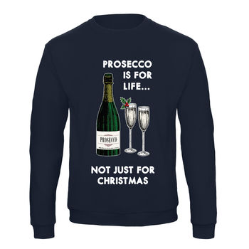 'Prosecco Is For Life' Christmas Jumper, 8 of 10