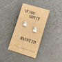 Got It, Haunt It Silver Ghost Earrings, thumbnail 5 of 5