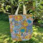 Quilted Mini Tote Bag In Floral, thumbnail 1 of 2