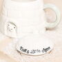 Personalised Novelty Igloo Christmas Ceramic Mug With Lid, thumbnail 3 of 4