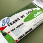 A Lifetime Of Golf 50th Birthday Gift Tea Towel, thumbnail 2 of 3