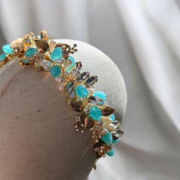 Turquoise Halo Headpiece, 8 of 12