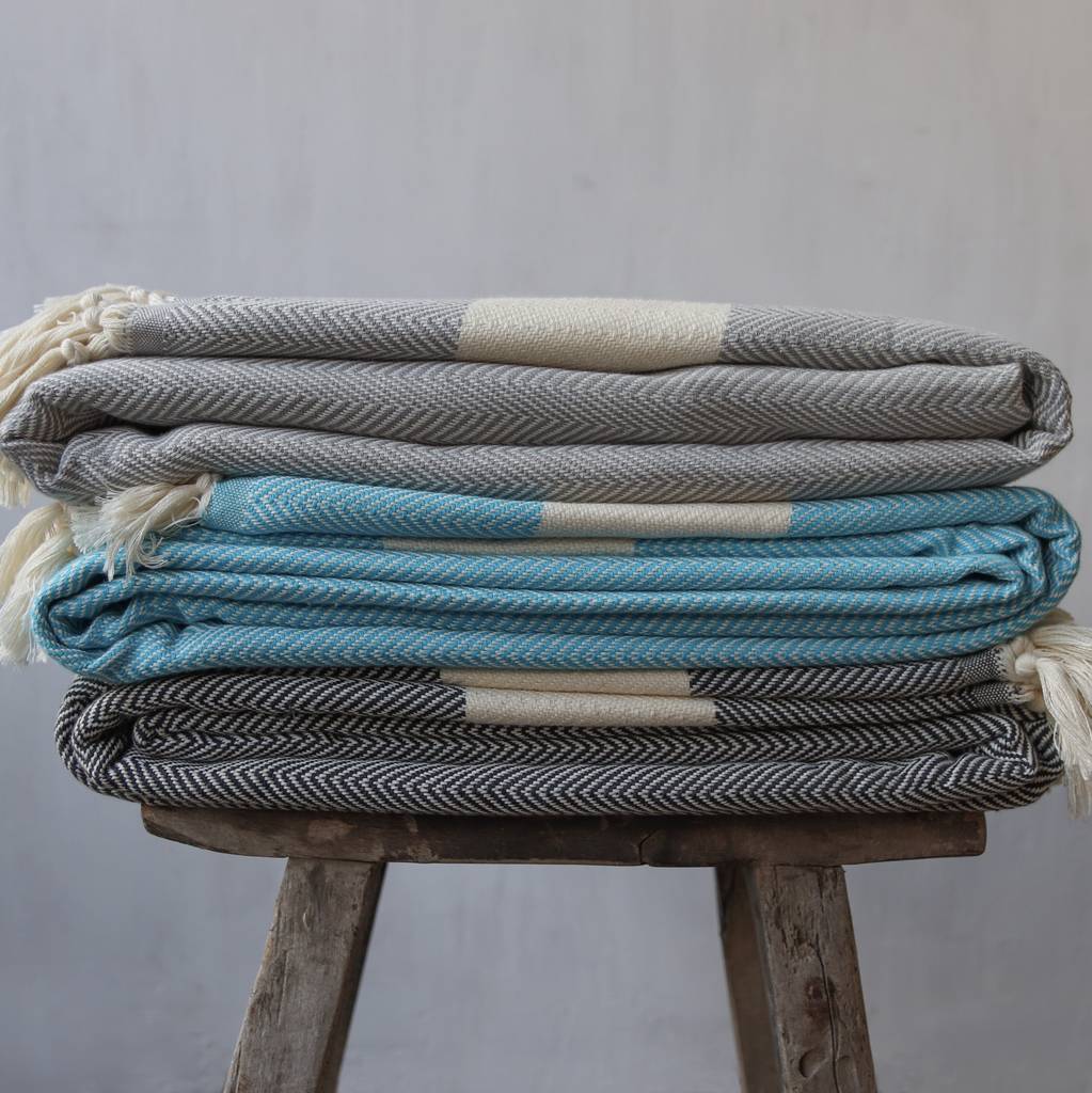 'copenhagen' geometric extra large cotton throw by south