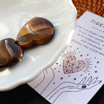 Tiger's Eye Polished Heart For Strength And Confidence, 2 of 4