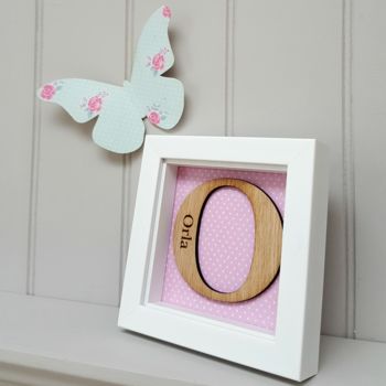 Personalised Oak Letter Frame, 7 of 8