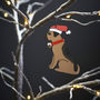 Border Terrier Dog Christmas Tree Decoration, thumbnail 1 of 4