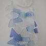 Shell And Glass Wind Chime Blue And White, thumbnail 2 of 4