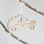 Personalised Wooden Christmas Bauble With Car, thumbnail 3 of 3