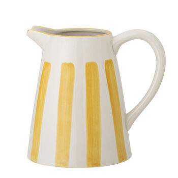 Yellow And White Striped Jug, 2 of 3