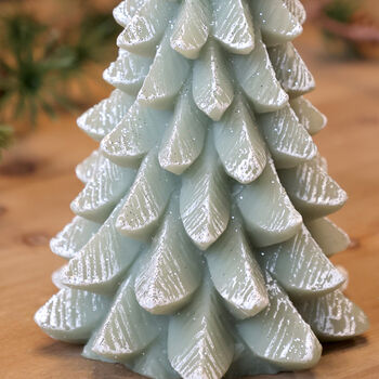 Snow Dusted Christmas Tree Candle, 4 of 4