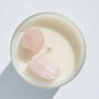 You Are Loved Rose Quartz Candle A Gift For Love, thumbnail 2 of 7