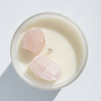 You Are Loved Rose Quartz Candle A Gift For Love, 2 of 7