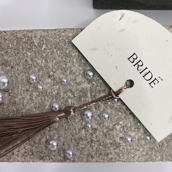Seeded Wedding Place Cards With Tassel, 3 of 7