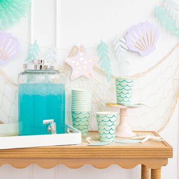 Mermaid Party Mermaid Tail Paper Party Cups X Eight, 3 of 5