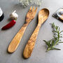 Parisian Style Olive Wood Salad Servers, thumbnail 2 of 5