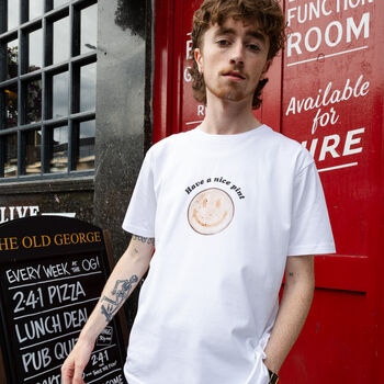 Have A Nice Pint Unisex Slogan T Shirt In White, 3 of 4