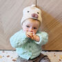 Baby Duck Knit Beanie Hat For Baby And Toddler, thumbnail 6 of 12