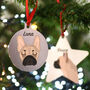 French Bulldog Christmas Dog Decoration Personalised, thumbnail 1 of 9
