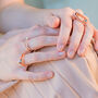 Rose Gold Vermeil Ring With Pearl Alvaro, thumbnail 4 of 7